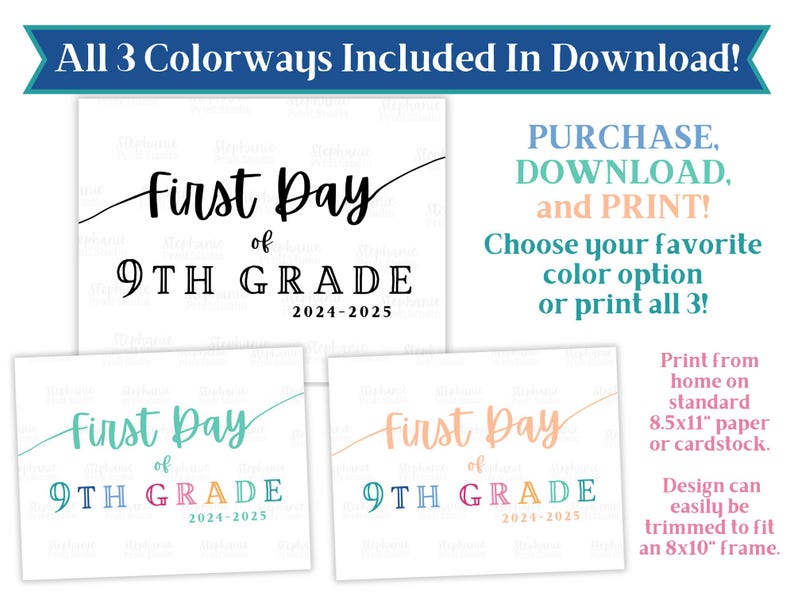 First Day of 9th Grade Printable - Il 794xN.6181516636 C5uj 