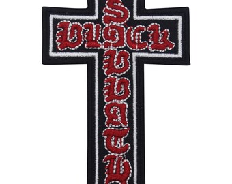 Rock Music Brand Logo Embroidery On Patch Badge Embroidered Applique For Clothes