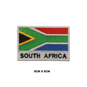 South Africa Flag Iron/Sew On Patch Badge Embroidered Applique For Clothes