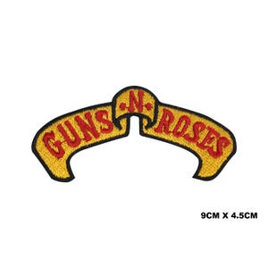 Guns N Roses Logo Embroidery On Patch Badge Embroidered Applique For Clothes