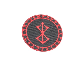 Parche para planchar o coser vikingo berserker, aplique bordado para ropa