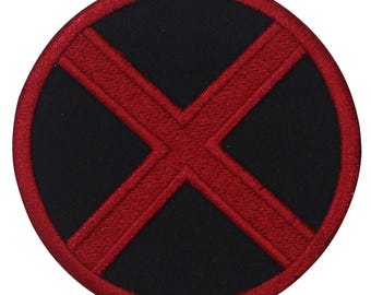 Parche bordado con el logotipo del superhéroe X-Men para planchar o coser en la ropa