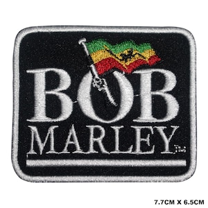 Bob Marley Name On Patch Badge Embroidered Applique For Clothes