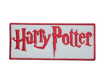 Parche bordado con letras de la película Harry Potter para ropa