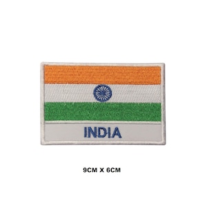 India Flag Iron/Sew On Patch Badge Embroidered Applique For Clothes