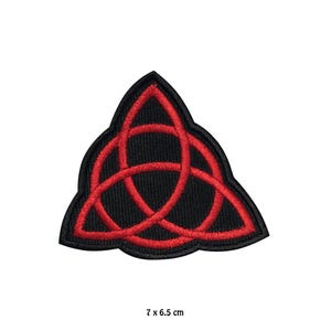 Triquetra Viking Sign Logo Iron/Sew On Patch Badge Embroidered Applique For Clothes