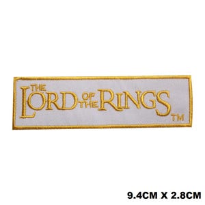 The Lord Of Rings Movie Embroidery On Patch Badge Embroidered Applique For Clothes