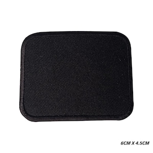 Simple Black Patch Iron/Sew On Patch Badge Embroidered Applique For Clothes