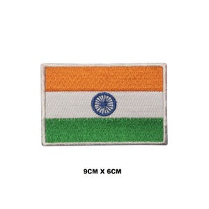 India Flag Iron/Sew On Patch Badge Embroidered Applique For Clothes