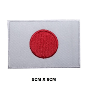 Japan Flag Iron/Sew On Patch Badge Embroidered Applique For Clothes