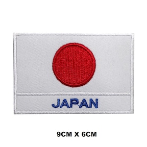 Japan Flag Iron/Sew On Patch Badge Embroidered Applique For Clothes