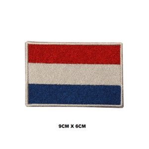 Netherlands Flag Iron/Sew On Patch Badge Embroidered Applique For Clothes