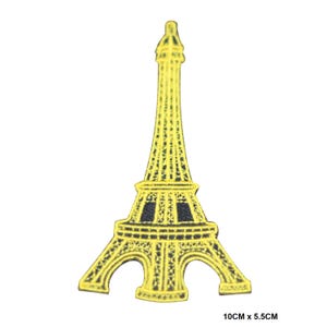 Eiffel Tower Logo Iron/Sew On Patch Badge Embroidered Applique For Clothes