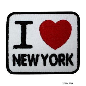 I LOVE NEW YORK Logo Patch Badge Embroidered Applique For Clothes