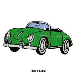 Vintage Car Cartoon Logo Patch Badge Embroidered Applique For Clothes