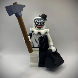 Art the Clown / 8-Inch 3D Printed Brick Figure / Halloween / Terrifier