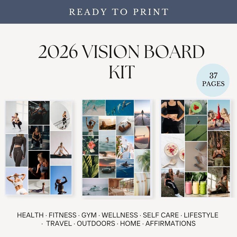2026 Vision Board Kit - Printable | Visualisation + Manifestation - Etsy