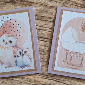 Blank cards. Handmade children's cards for birthday or new baby.
