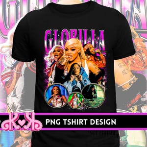 Glorilla png, rapper bootleg png, hip hop png, big glo png, digital design, sublimation design