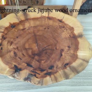 Handmade Lightning Struck Jujube Wood Taoist Talisman: Protection Amulet