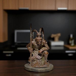 Handcrafted Bronze Sun Wukong Statue | Monkey King Sculpture | Chinese Mythology Home Decor