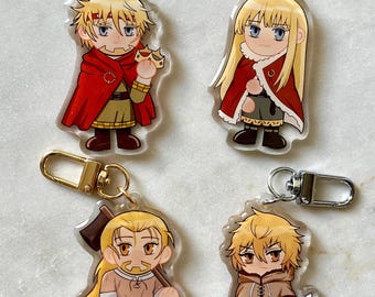 Vinland Saga Matching Keychain Set | Canute and Thorfinn | Acrylic