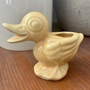 Vintage McCoy Pottery Stoneware Duck Planter Pot Vase Marked USA