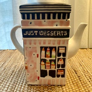 Vintage MSRF Just Desserts / Sweat Shop Ceramic Teapot