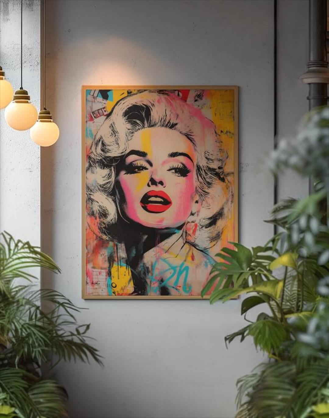 Abstract Marilyn Monroe Print, Colorful Wall Art (digital Download) - Etsy