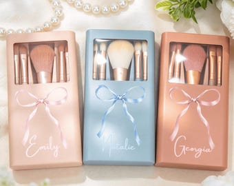 Personalized Makeup Brush Kit, Custom Bestie Makeup Brushes, Bridesmaid Proposal Gift, Bachelorette Party Gift, Personalized Gift for Her