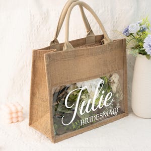 Bolsas de regalo personalizadas para damas de honor con nombre, bolsas de regalo de arpillera personalizadas, bolsas de playa, regalos para el Día de la Madre, regalos para propuestas de dama de honor, bolsas de boda.