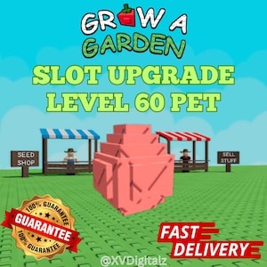 Roblox Grow A Garden - Level 60 Pet (1 PIECE) | Random Level 60 Pet | Used for Adding 4th Pet/Egg Slot Fast Delivery