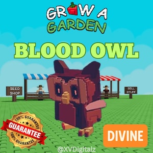 Roblox Grow A Garden - Blood Owl - (Divino) 1 pezzo Consegna rapida
