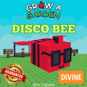 Roblox Grow A Garden - Disco Bee - (Divine) 1 piece Fast Delivery