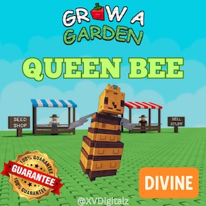 Roblox Grow A Garden - Queen Bee - (Divine) 1 piece Fast Delivery