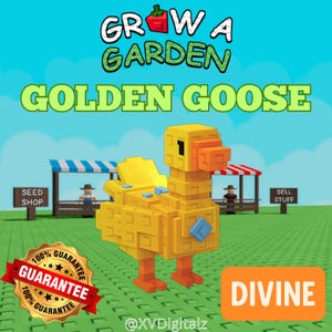 Roblox Grow A Garden - Golden Goose - (Divine) 1 piece Fast Delivery