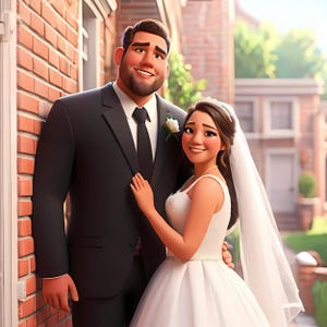 Custom Pixar Character Portrait from Photo, 3D Cartoon Art, Personalized Pixar Transformation, Unique Family & Couple Gift, Cartoon