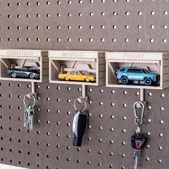 3D Printed Hot Wheels Garage Key Holder: Customizable Display - Etsy