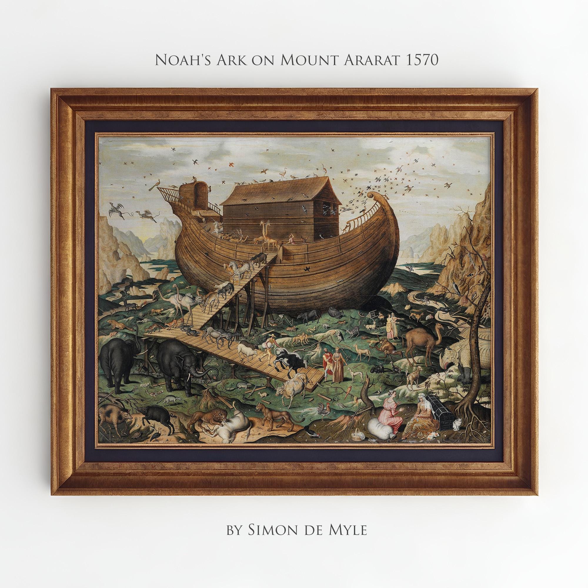 noah ARKS C&P MST 156 　24-25 Amazon.com: AmishToyBox.com Noah's Ark Wooden Playset with 13