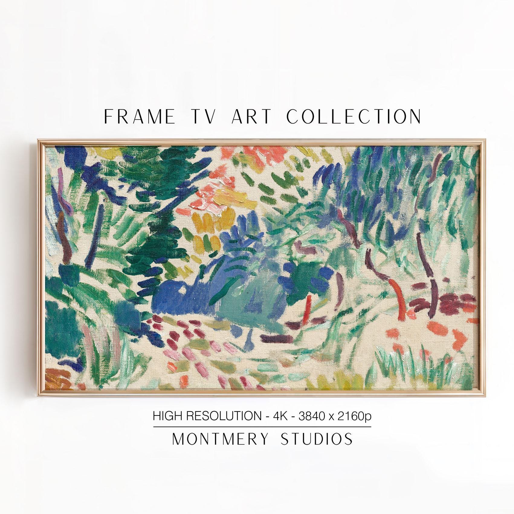 Henri Matisse Frame TV Art Set of 4, Modern Abstract Landscape, 3D ...