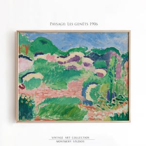 Henri Matisse Print, Paysage: Les genêts, Henri Matisse Landscape Art Print, Abstract Art Print, Matisse Poster, Modern Art Print, Digital