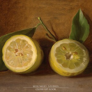 Lemons still life art print, vintage citrus painting, rustic kitchen fruit decor, classic still life artwork, country farmhouse wall art, yellow lemon print for dining room, traditional fruit painting, kitchen citrus wall decor, antique-style still life, elegant lemon artwork for home, timeless fruit illustration, rustic country kitchen print, cozy farmhouse lemon decor, still life citrus composition, vintage-inspired fruit wall art, classic kitchen painting with lemons.