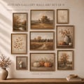 Fall Gallery Wall Set: Rustic Autumn Landscapes, Forest, Pumpkin, Botanical, Farmhouse Decor (Digital Download)