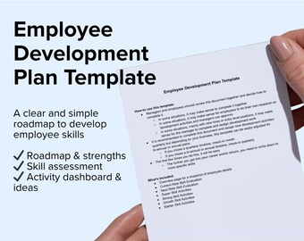 Modello di piano di sviluppo dei dipendenti: documento Word e roadmap delle attività