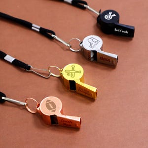 Personalized Whistle,Football Coach Gift ,Referee Gifts,Custom Engraved Coaches Whistle Lanyard, Referee Gifts,Sports Gifts,Gifts