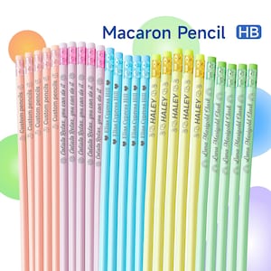 5PCS,10PCS Personalized pencils,Customized set of pencils for kids,Back to School Gifts,Teacher,Birthday Gifts,Student Teacher Pencils