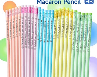 5PCS,10PCS Personalized pencils,Customized set of pencils for kids,Back to School Gifts,Teacher,Birthday Gifts,Student Teacher Pencils