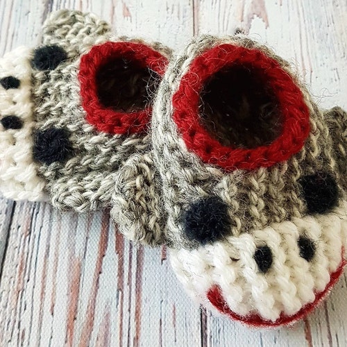 Wool Baby Monster Slippers Wool Baby Booties Crib Shoes Etsy