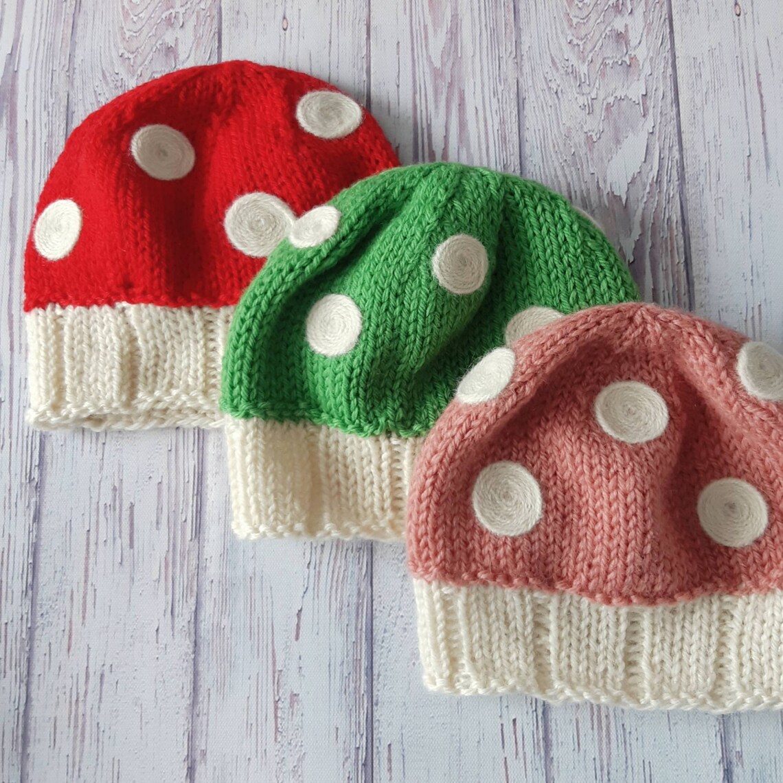 Wool Baby Mushroom Hat Etsy
