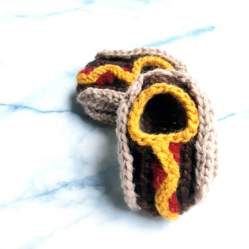 Baby Hot Dog Crib Shoes, Wool Slippers, Booties image 6